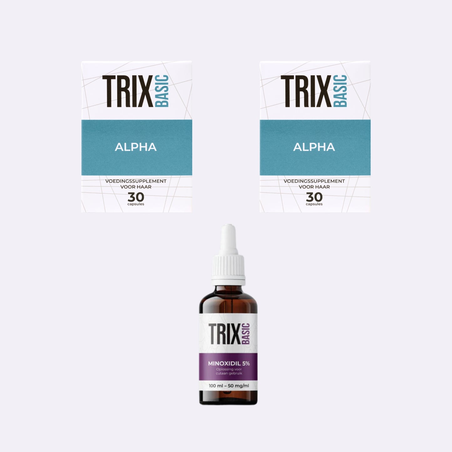 TRIX Basic Alpha Intensiv-Startprogramm – 2-monatiges AGA-Starterprotokoll – mit Minoxidil