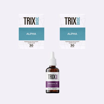 TRIX Basic Alpha Intensiv-Startprogramm – 2-monatiges AGA-Starterprotokoll – mit Minoxidil